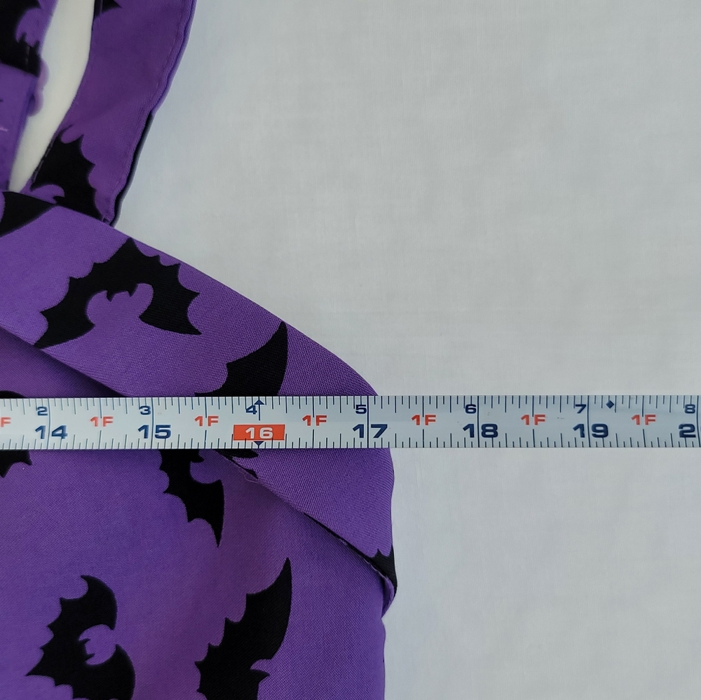 Vixen By Micheline Pitt Maneater Wiggle Dress In Purple Bat Print Miss Kitty - Picture 6 of 9